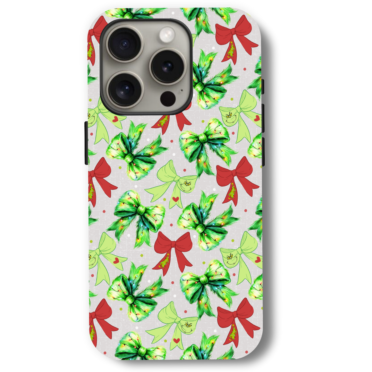 Coquette Grinch Bows Phone Case