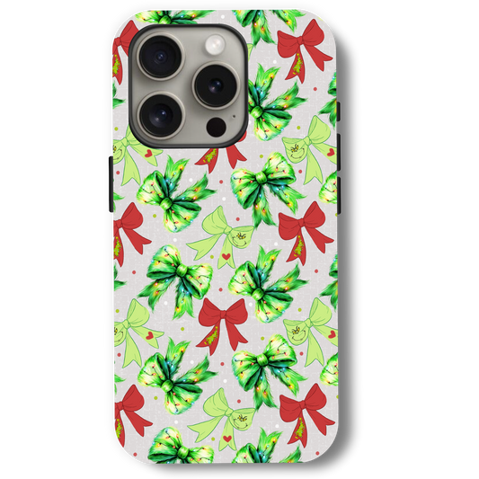 Coquette Grinch Bows Phone Case