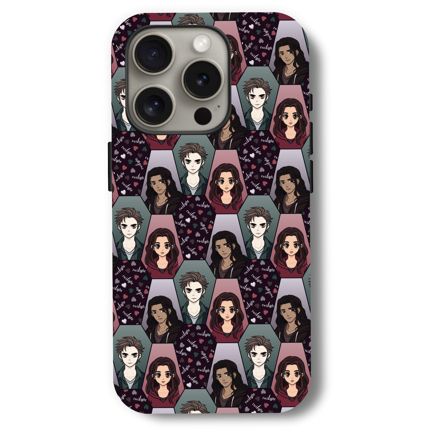 Twilight Coffin Edward Bella Portraits Phone Case