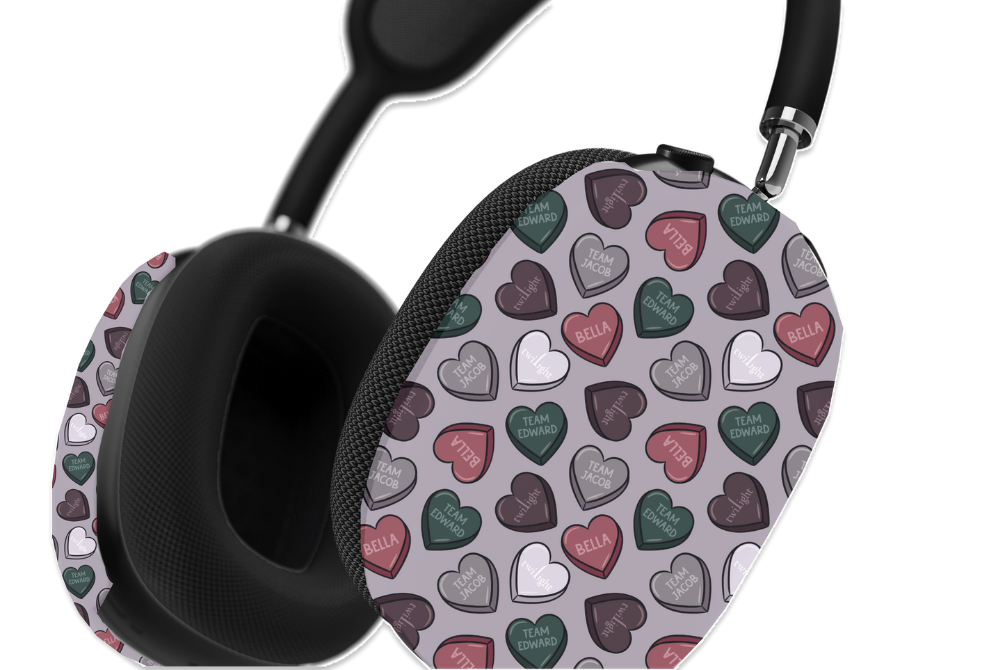 Twilight Team Hearts AirPods Max Case