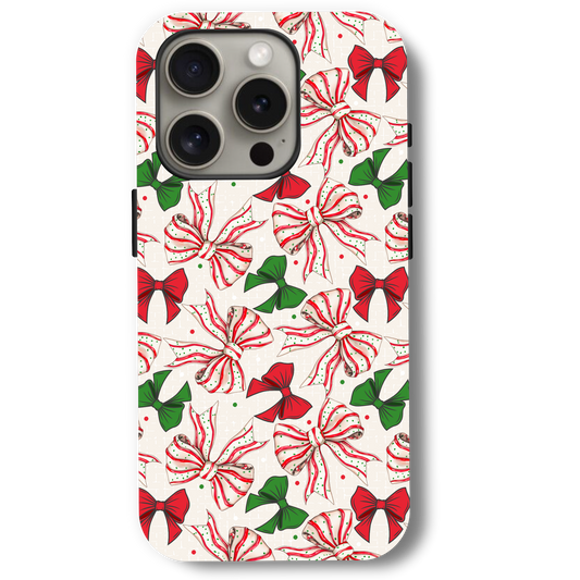 Christmas Tree Cake Bows Phone Case