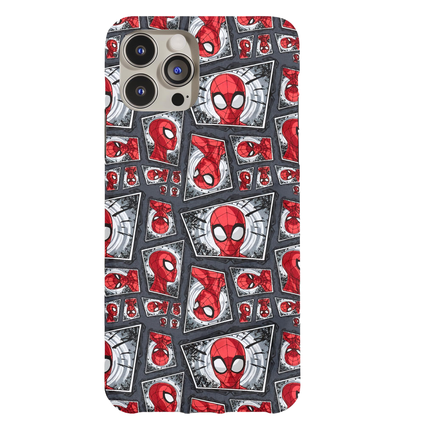 a phone case with a spiderman pattern on it