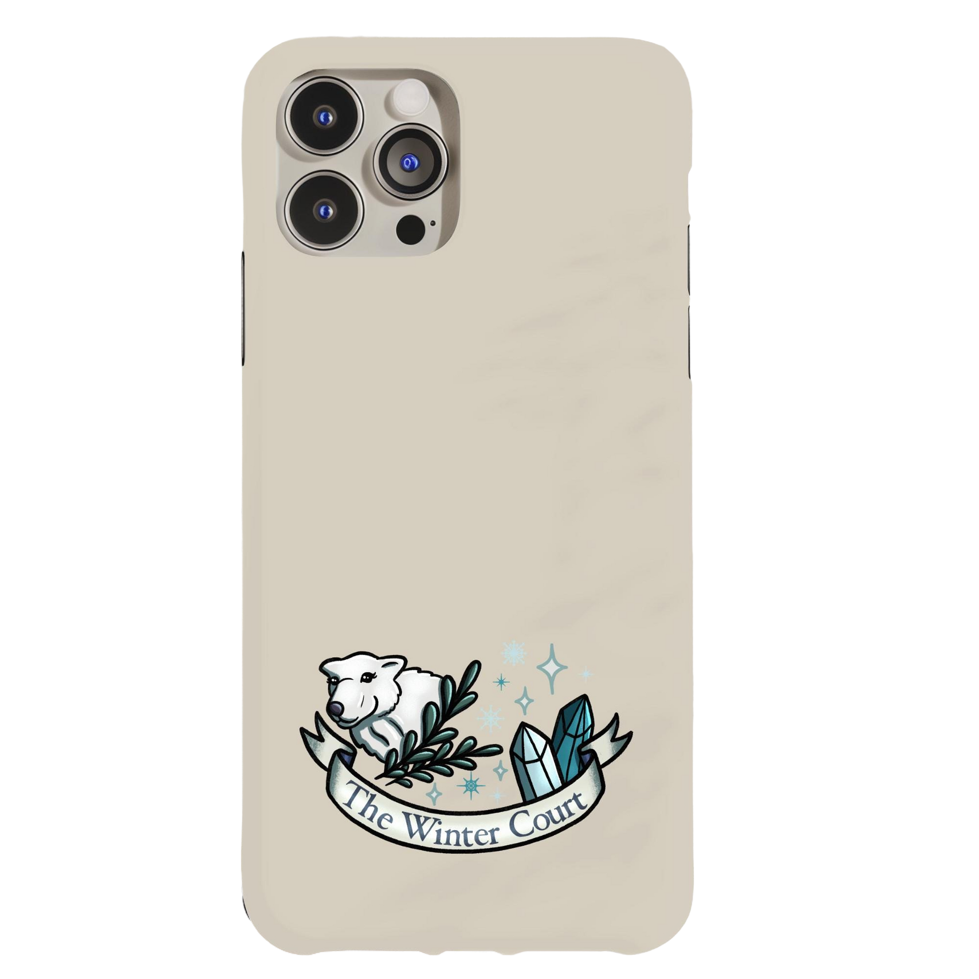 a white phone case with a picture of a flower