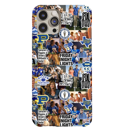 a cell phone case with a collage of photos