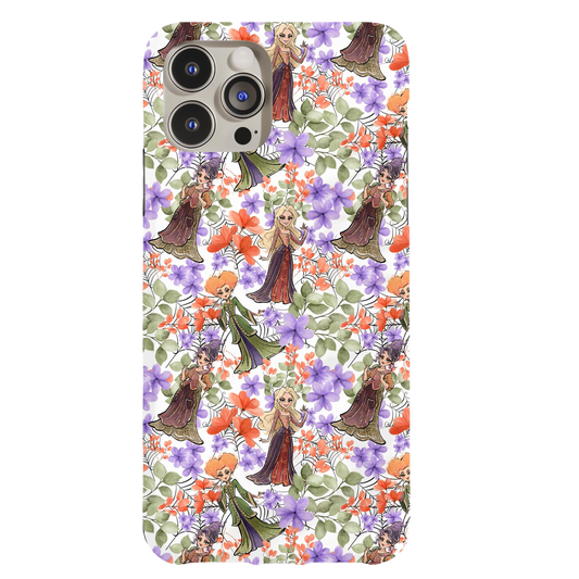 a phone case with a flower pattern on it