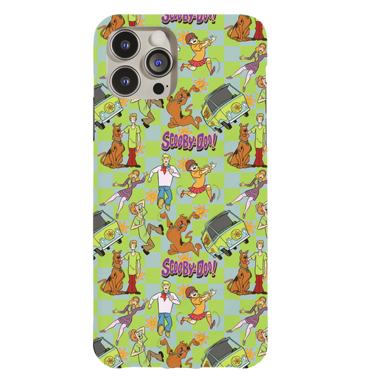 a phone case with cartoon characters on it