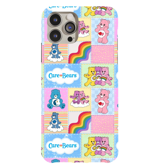 a phone case with care bears on it