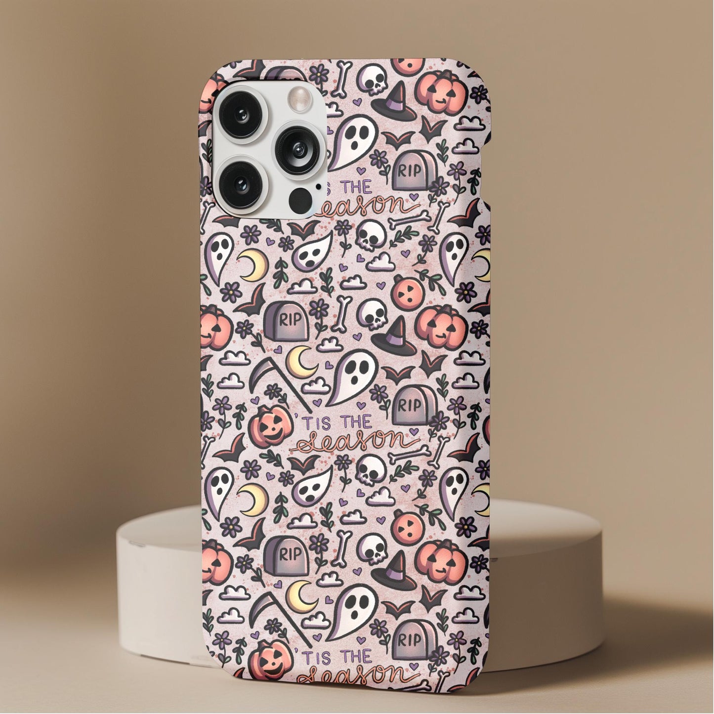 Tis The Season Autumn Ghost Phone Case