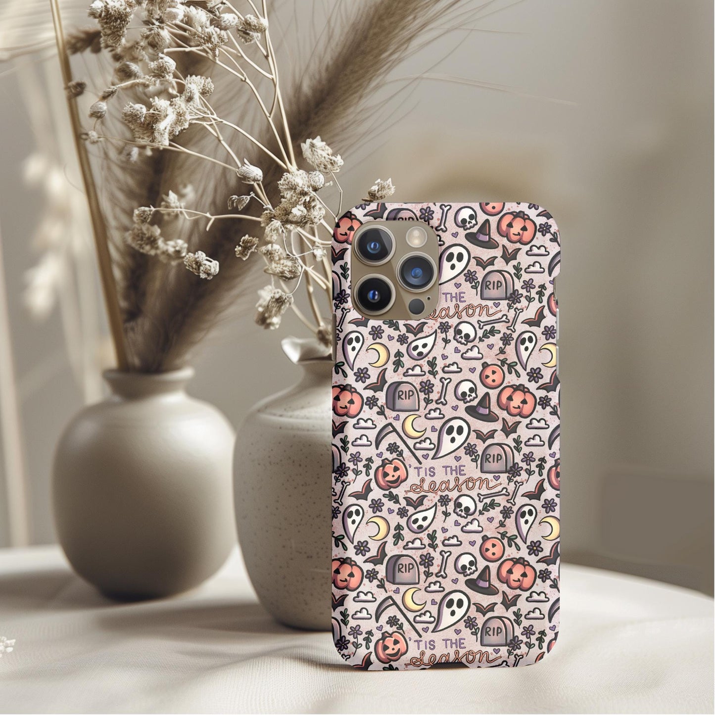 Tis The Season Autumn Ghost Phone Case