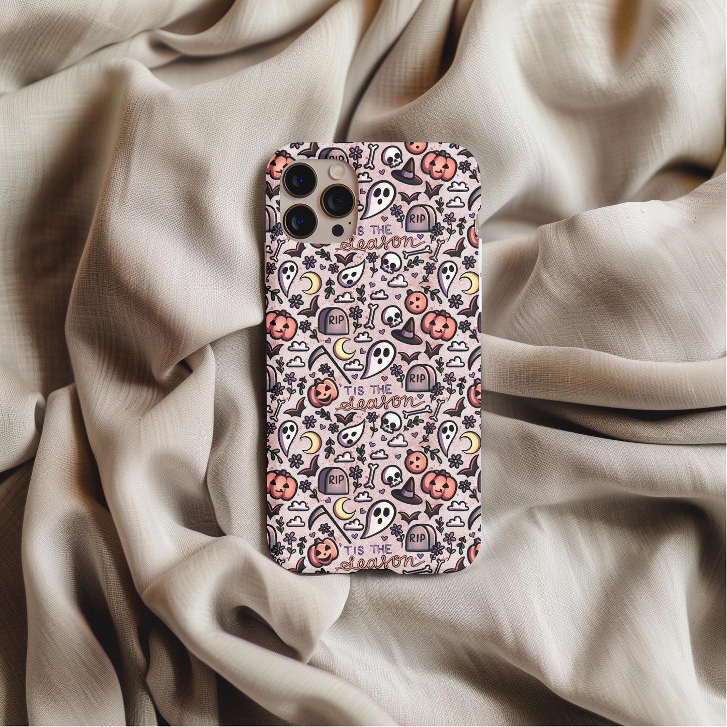 Tis The Season Autumn Ghost Phone Case