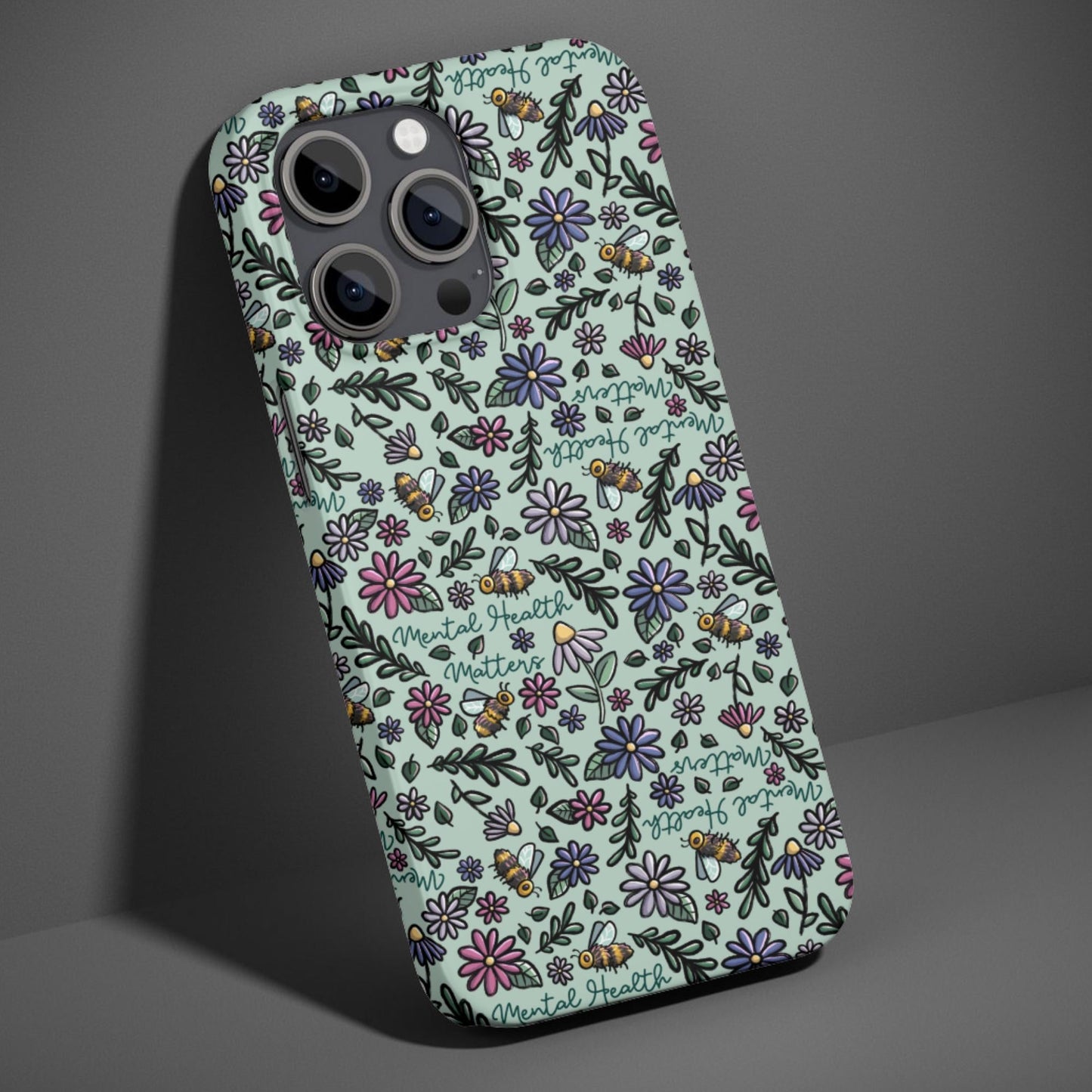 Spoonies Mental Health Floral Phone Case