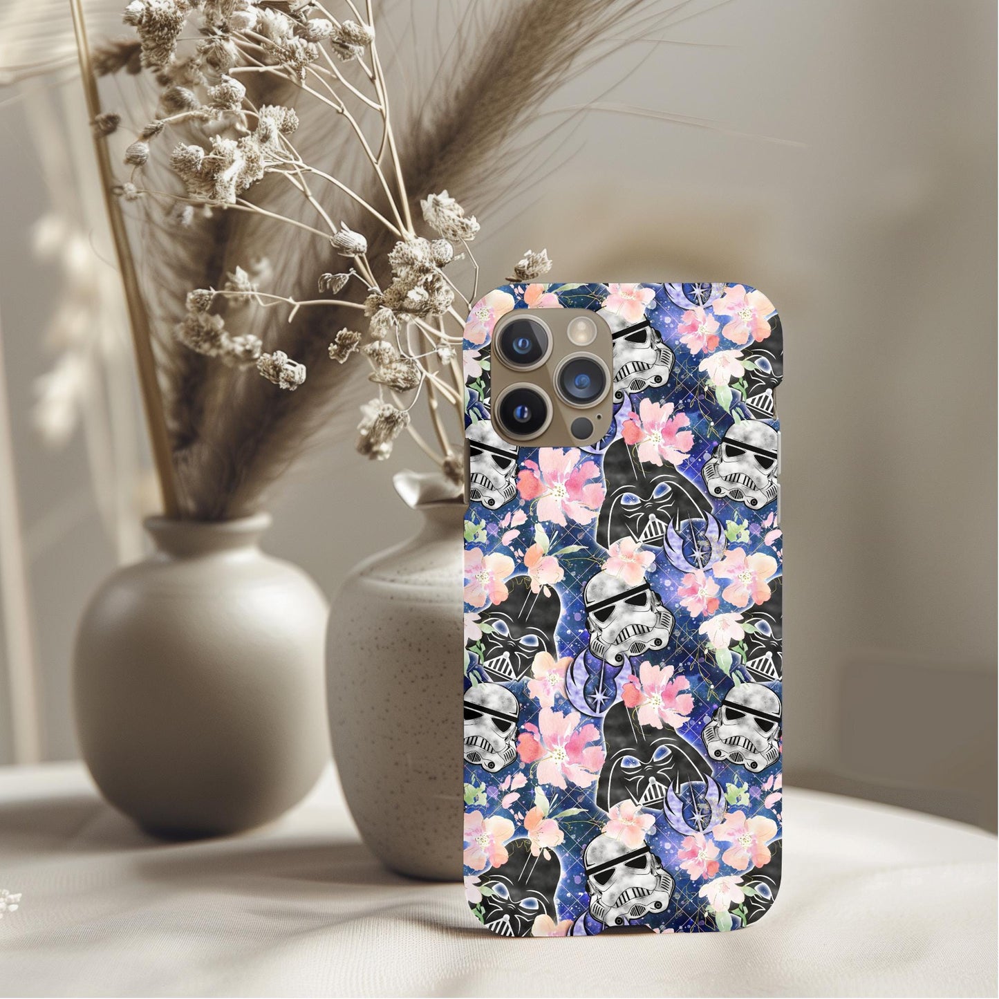 Darth Vader Storm Trooper Floral Phone Case