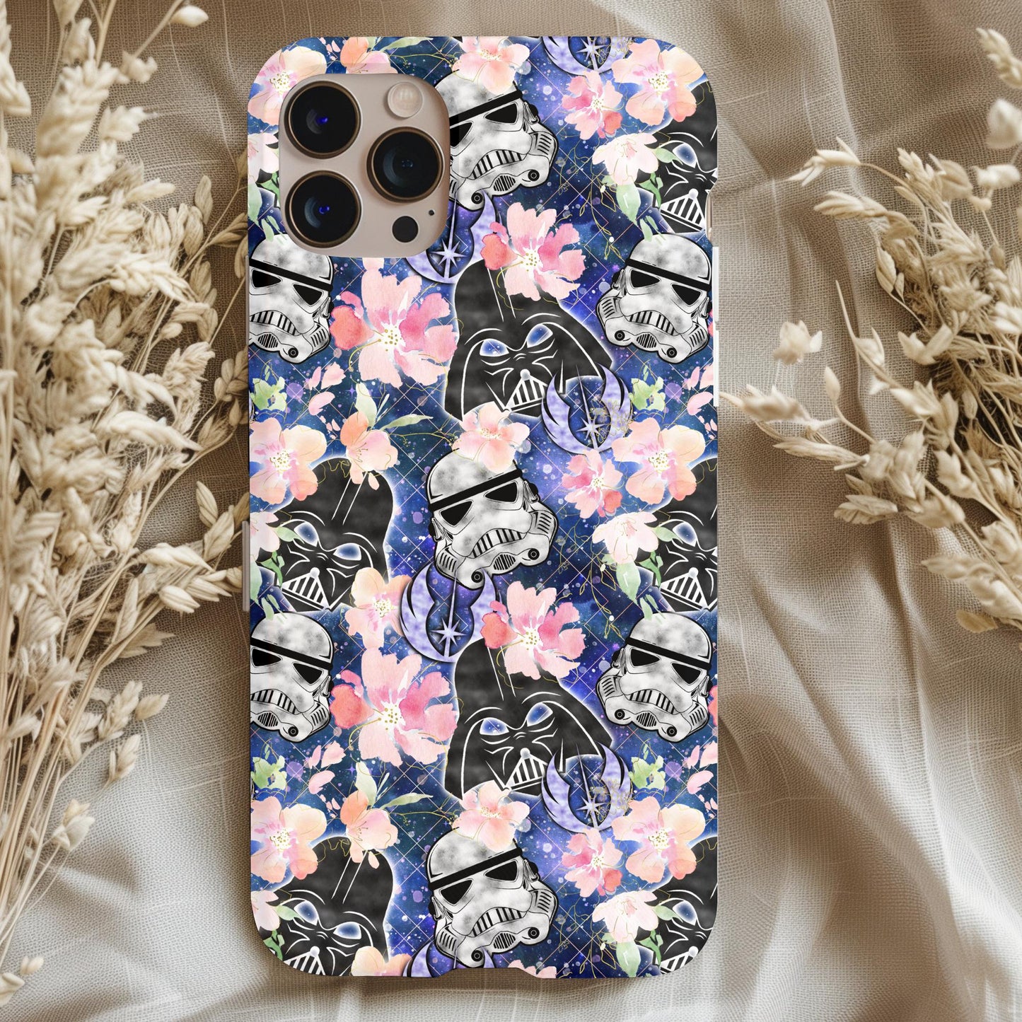 Darth Vader Storm Trooper Floral Phone Case