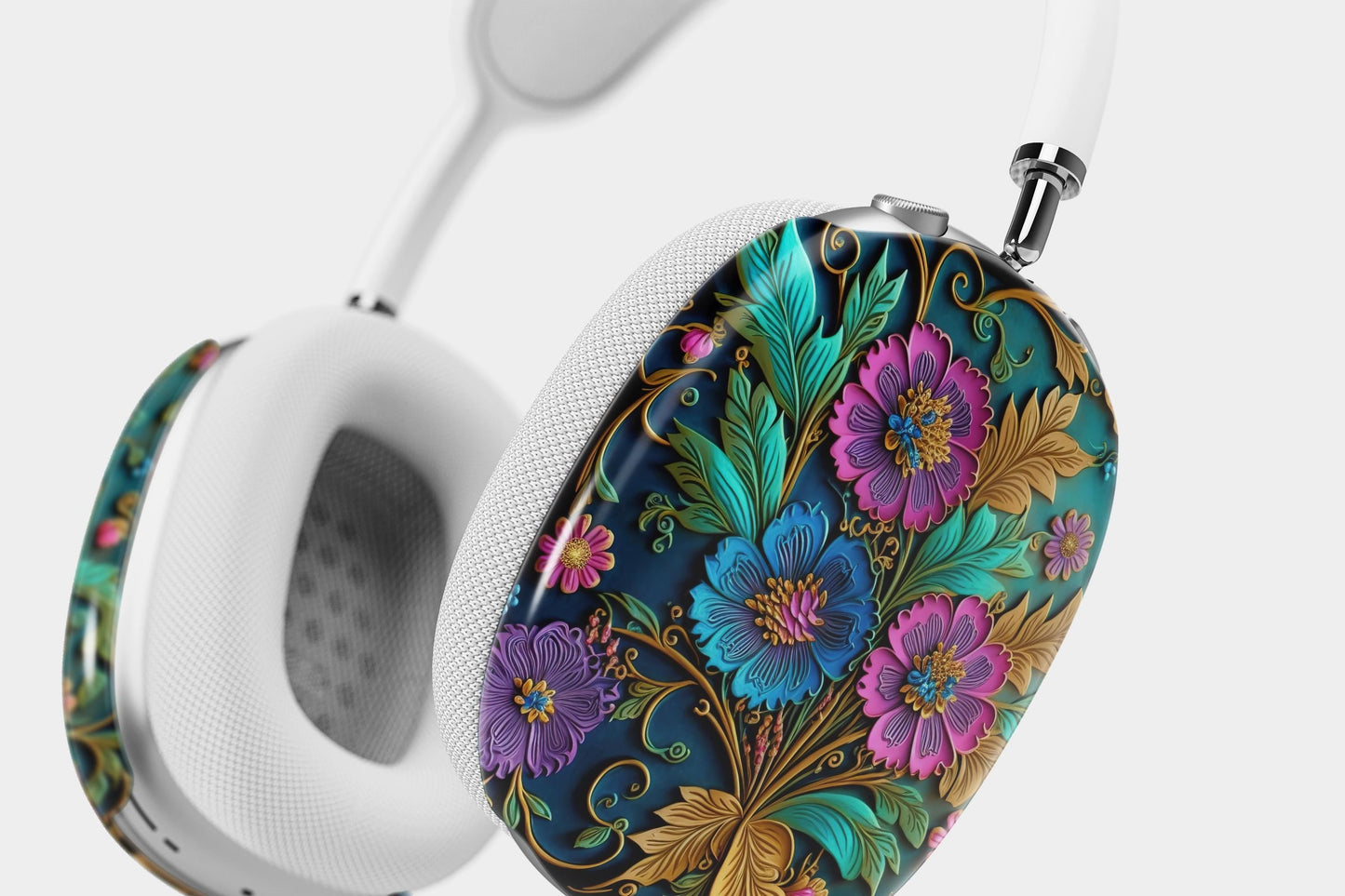 3D Flower Print AirPods Max Case