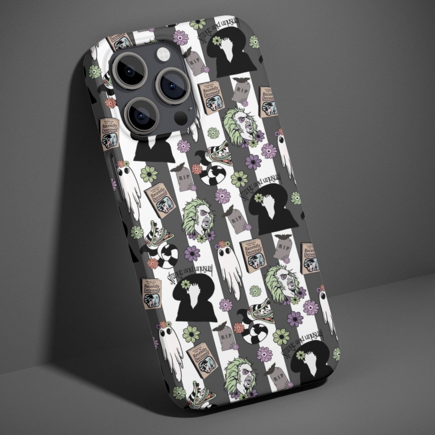 Beetlejuice Pattern Phone Case