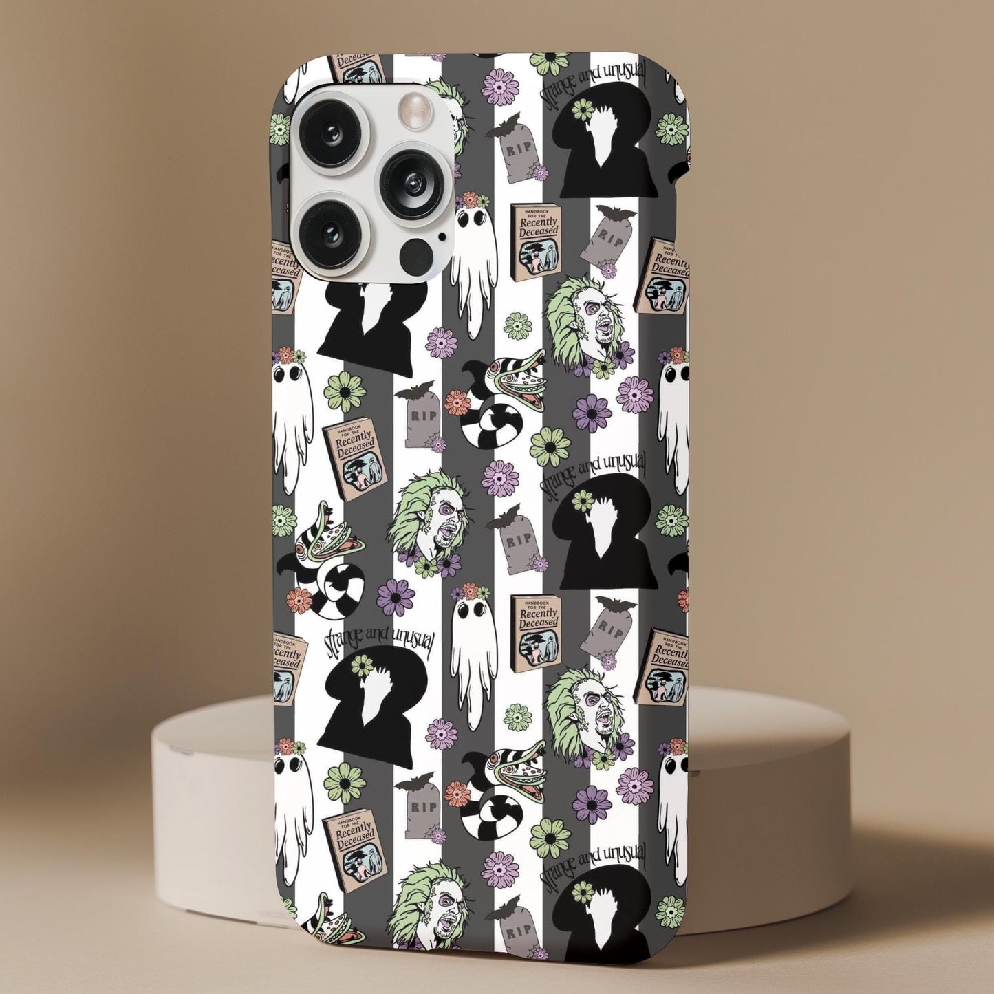 Beetlejuice Pattern Phone Case