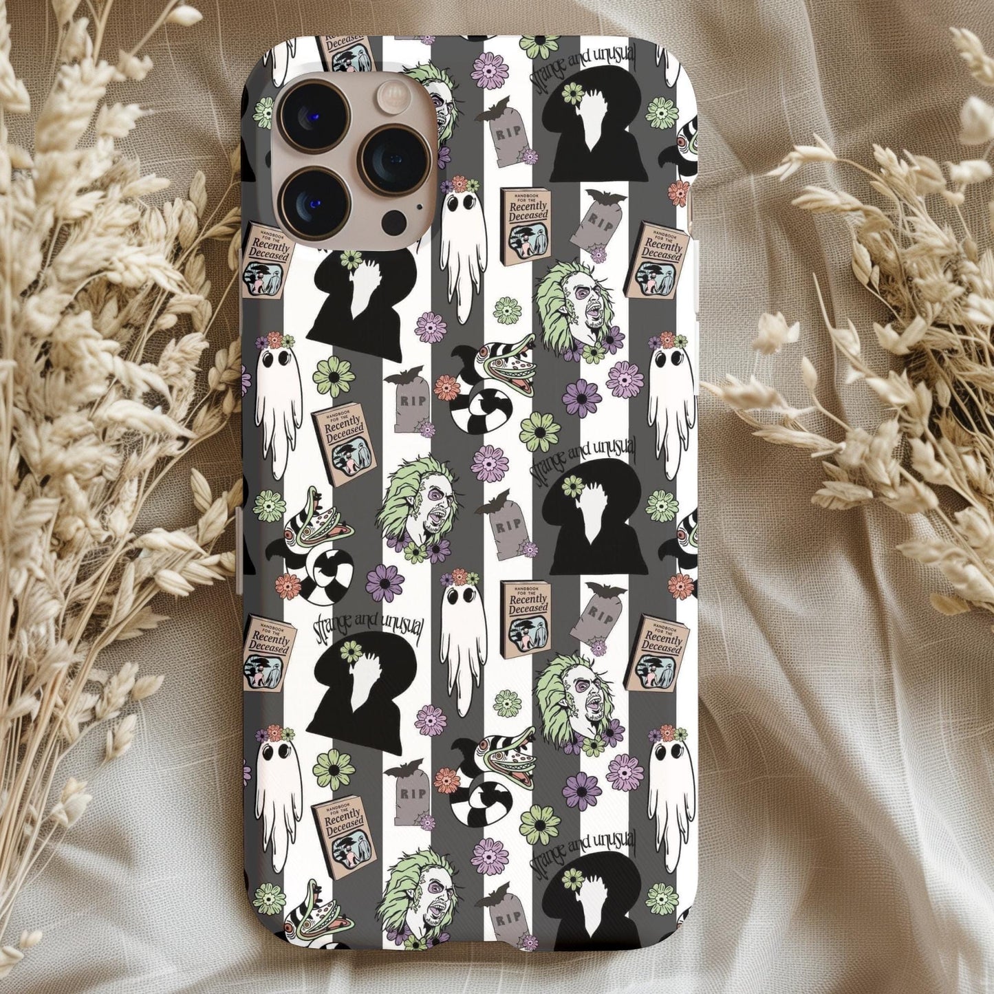 Beetlejuice Pattern Phone Case