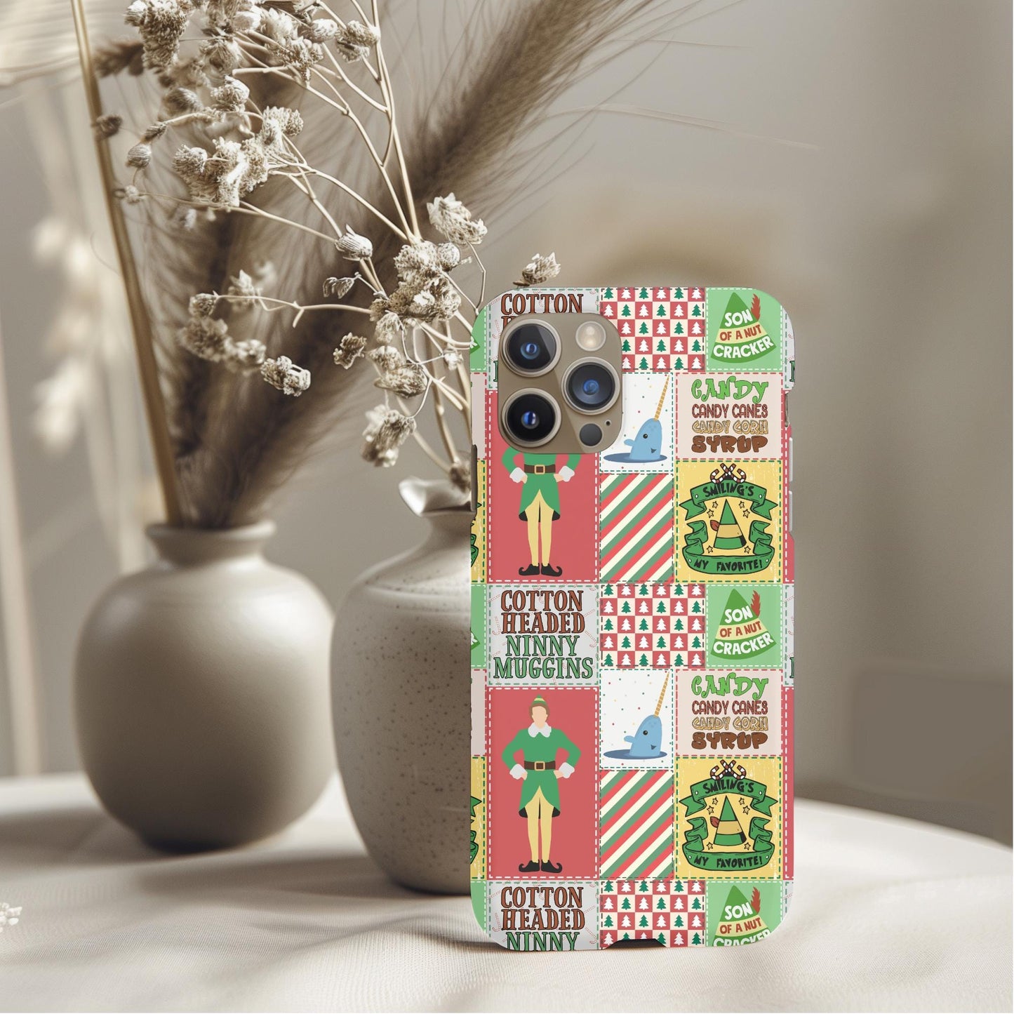 Christmas Elf Patchwork Phone Case