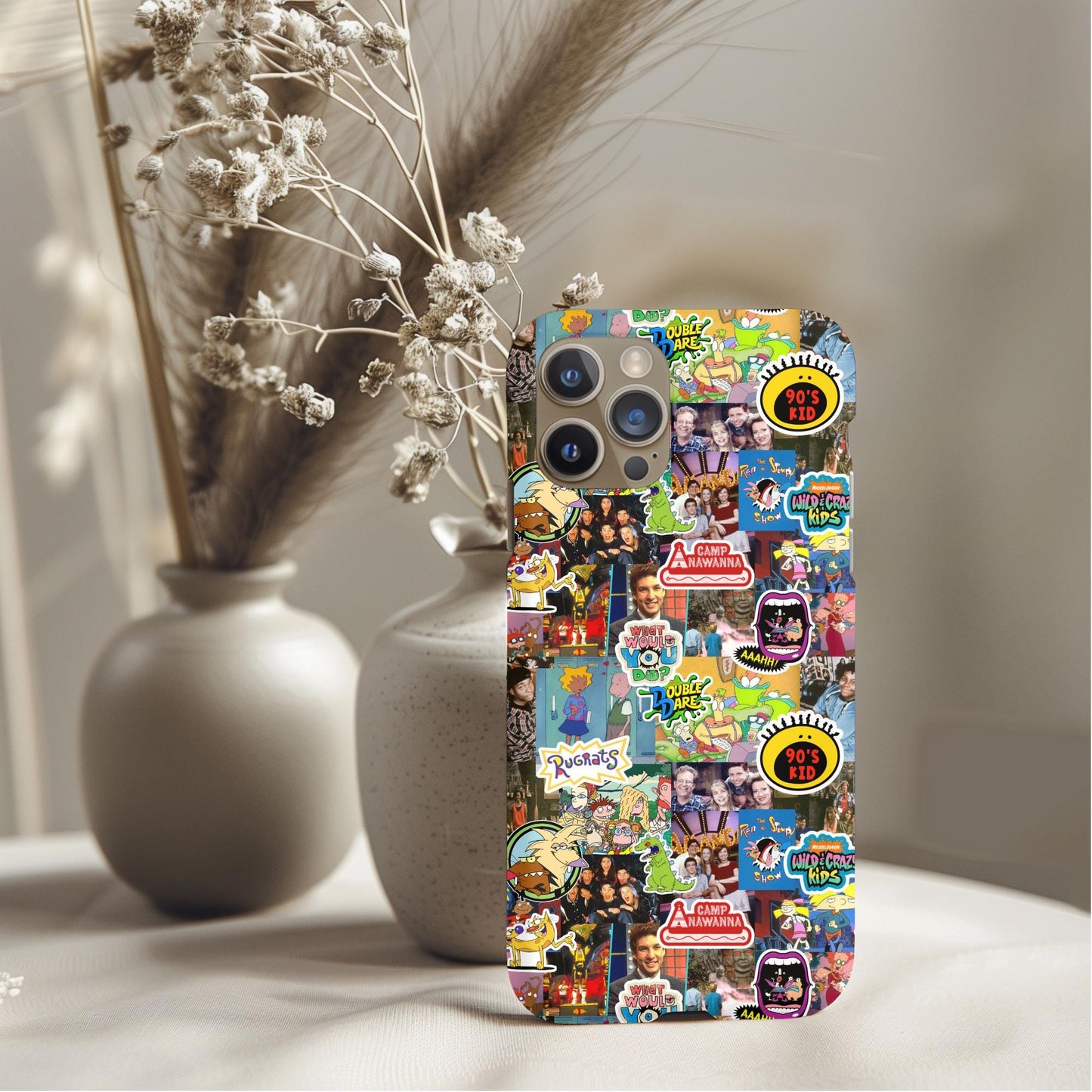 Nostalgic 90s TV Show Collage Phone Case