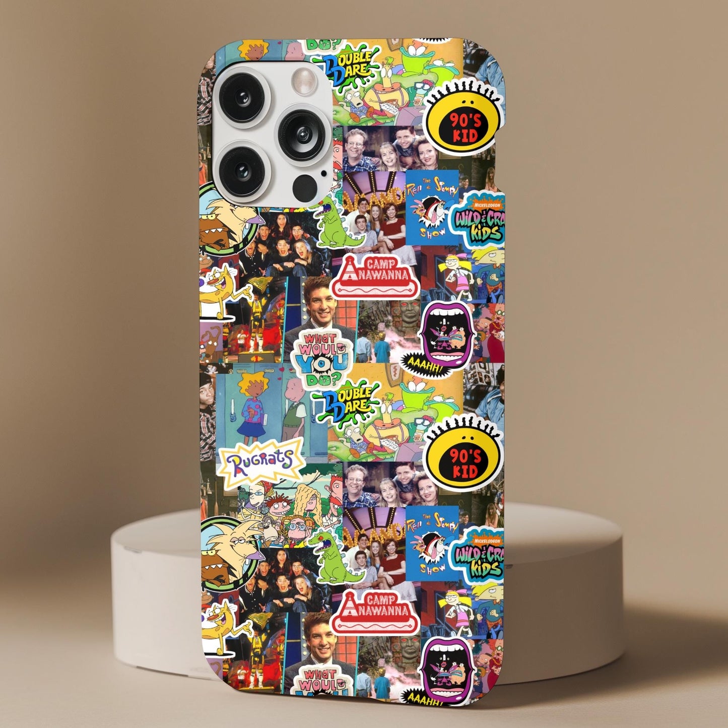 Nostalgic 90s TV Show Collage Phone Case