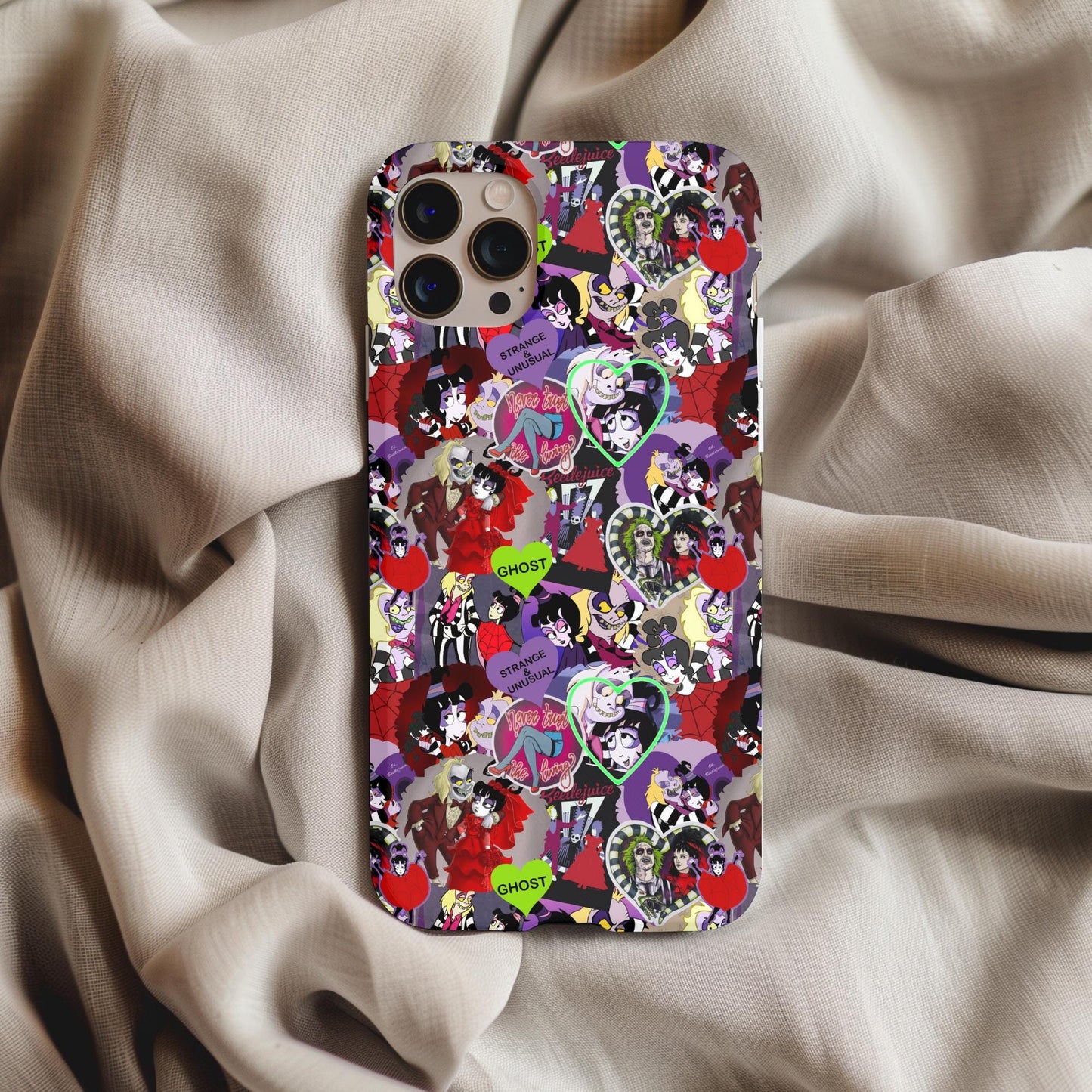 Beetlejuice Cartoon Collage Phone Case