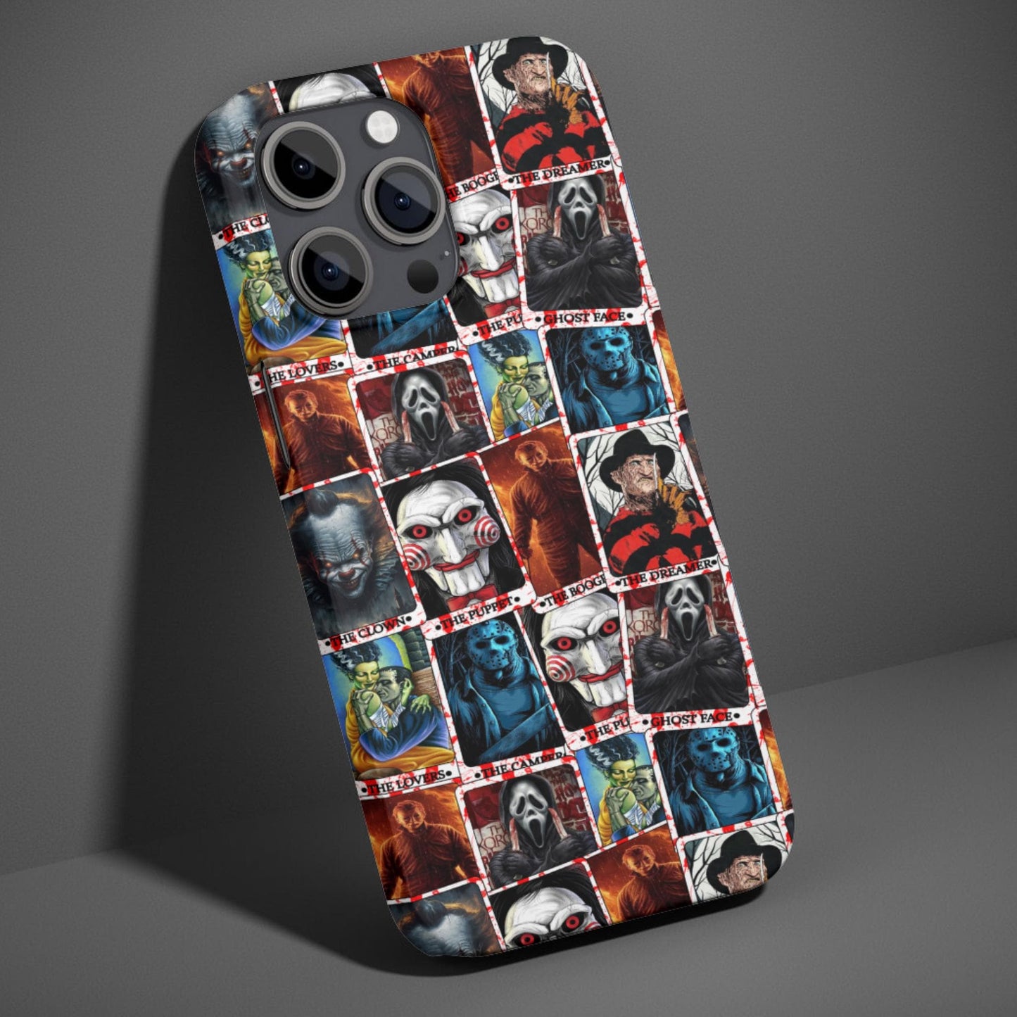 Horror Characters Tarot Card Phone Case