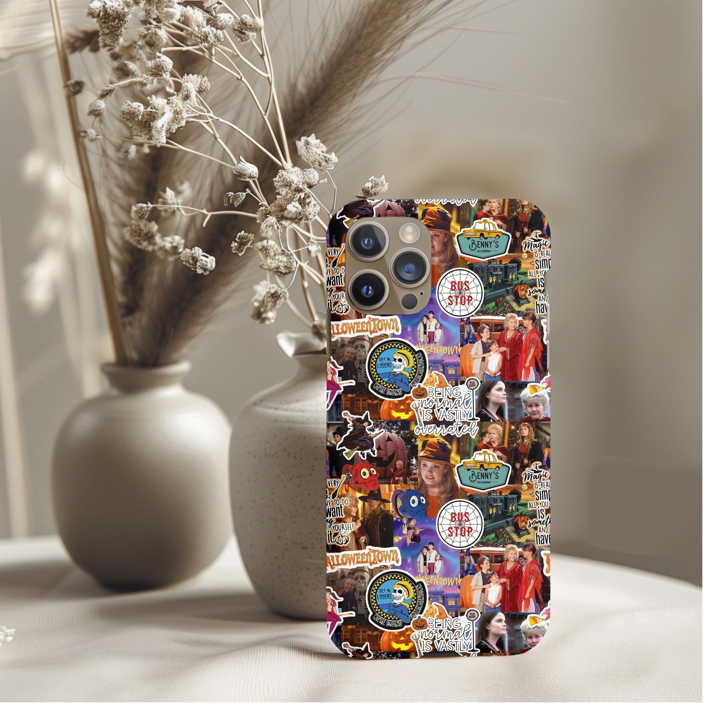 Halloweentown Stickers Collage Phone Case