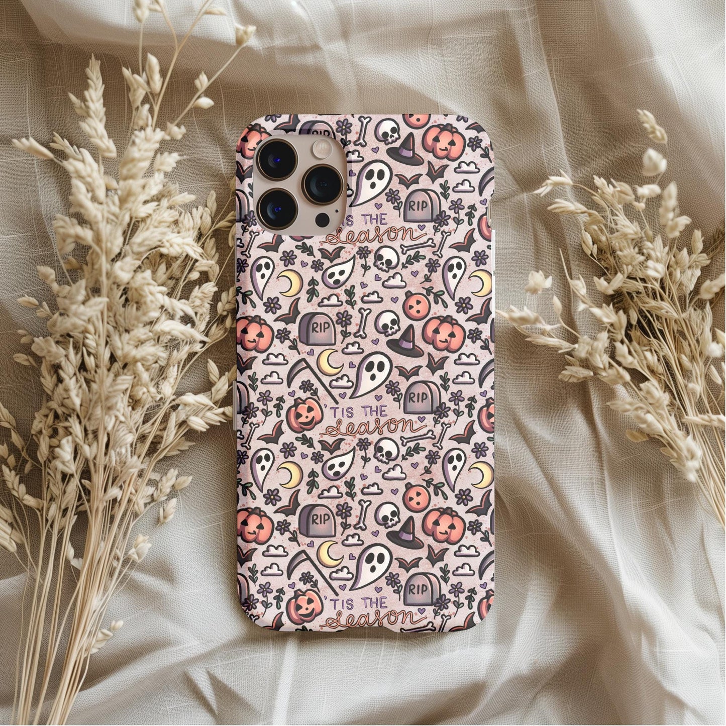 Tis The Season Autumn Ghost Phone Case