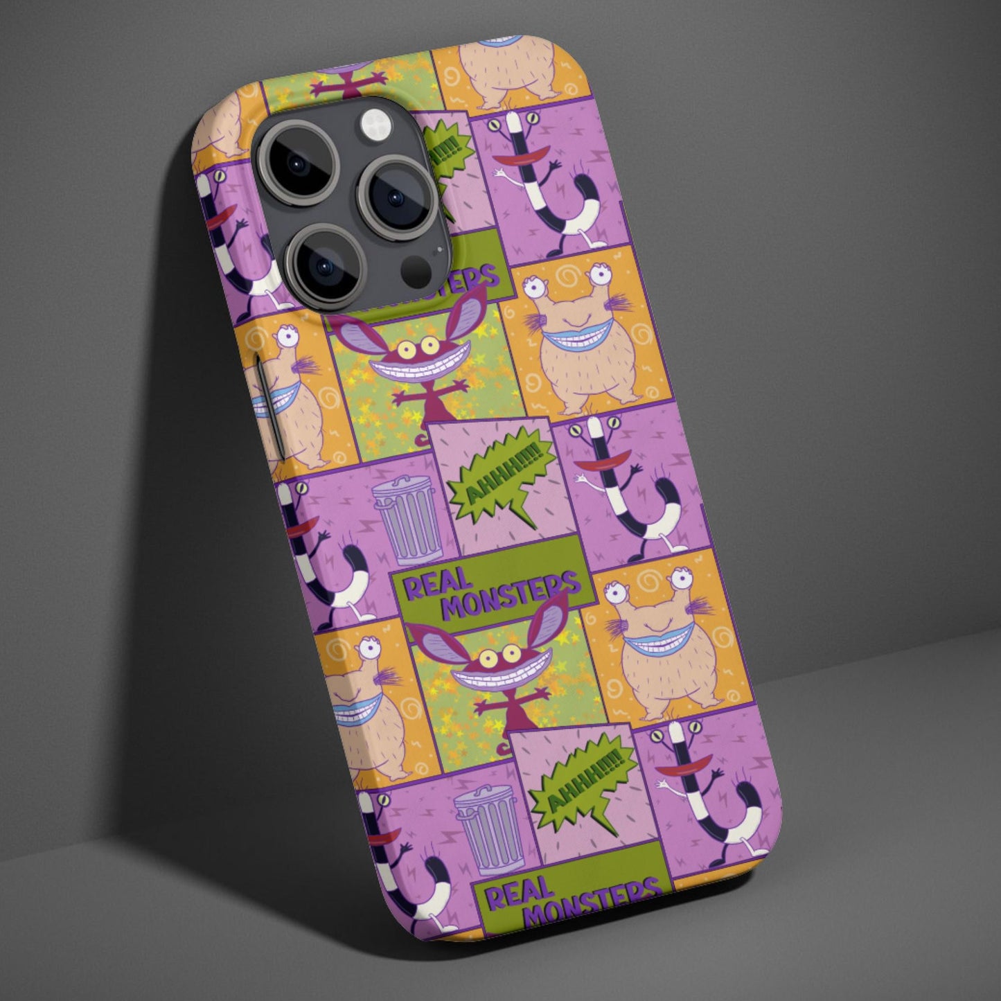 Ahh Real Monsters Patchwork Phone Case