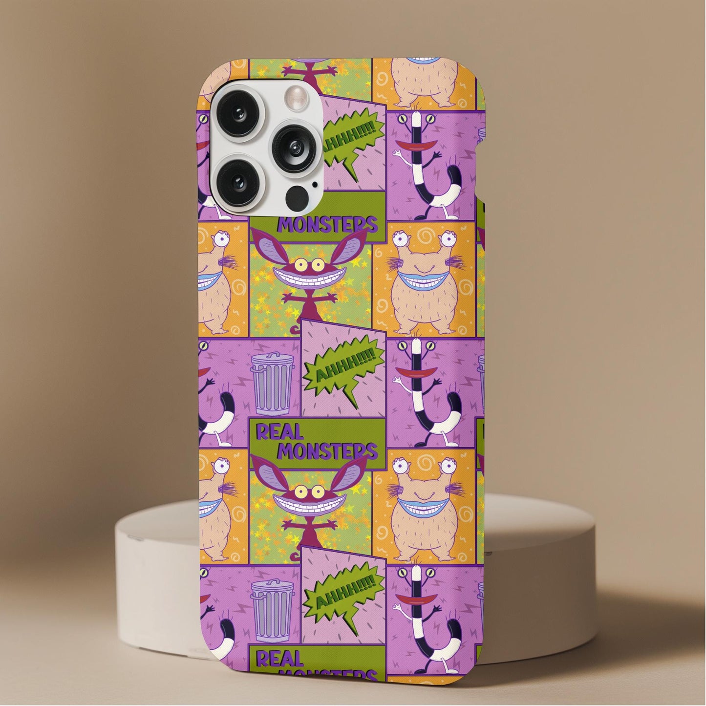 Ahh Real Monsters Patchwork Phone Case