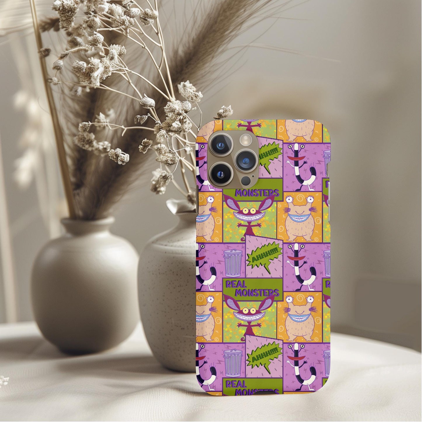 Ahh Real Monsters Patchwork Phone Case