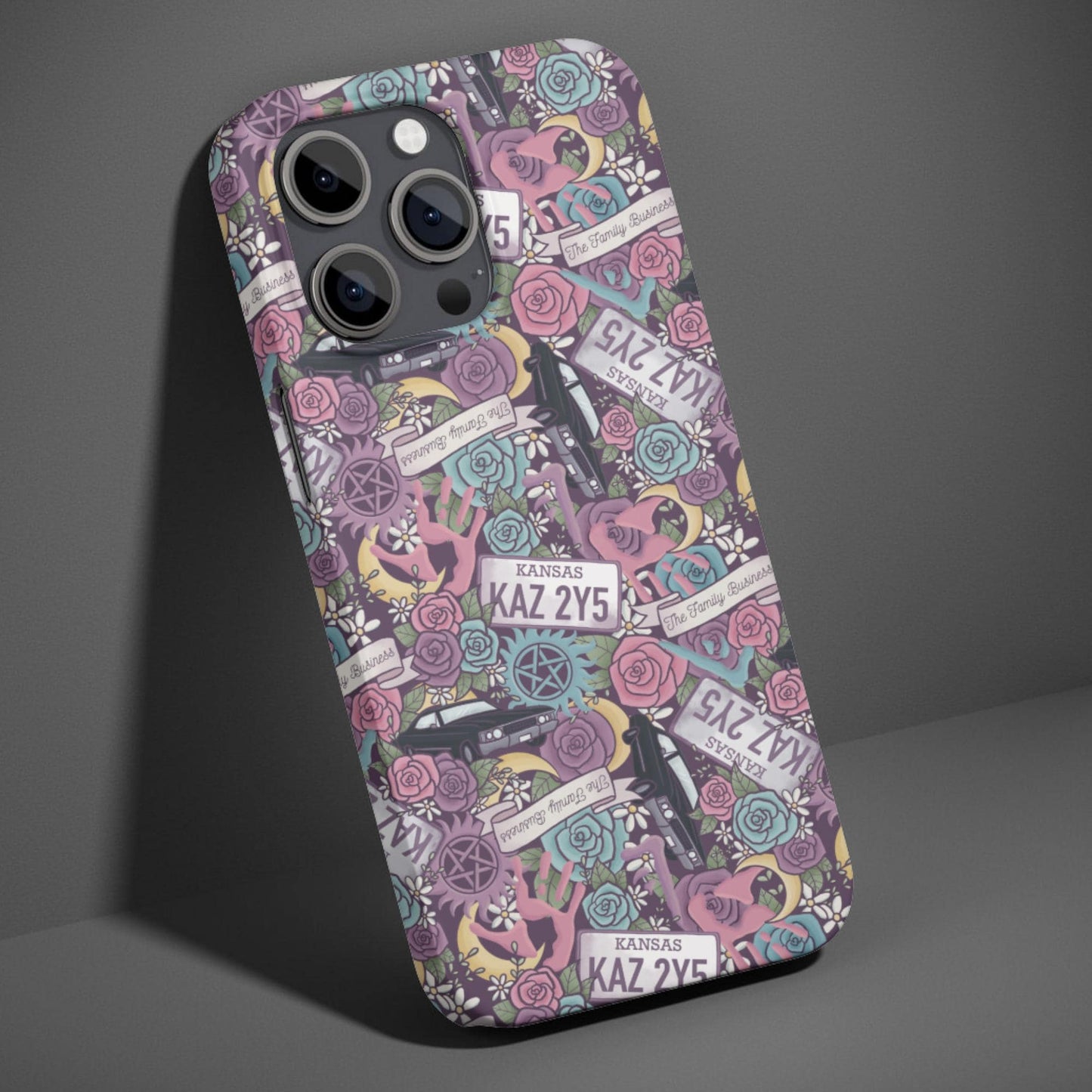 Supernatural Winchester Bros Floral Phone Case