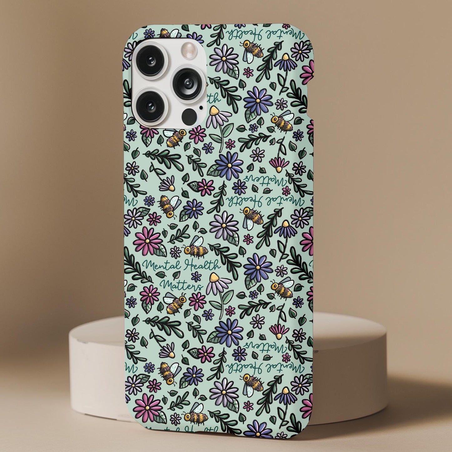 Spoonies Mental Health Floral Phone Case