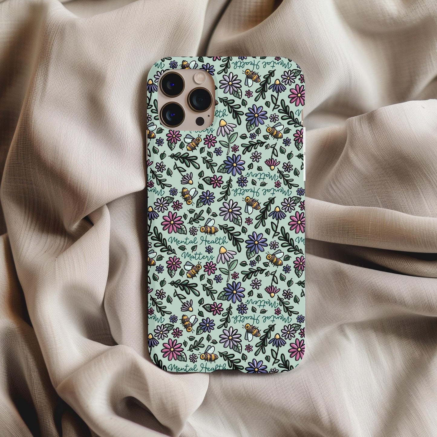 Spoonies Mental Health Floral Phone Case