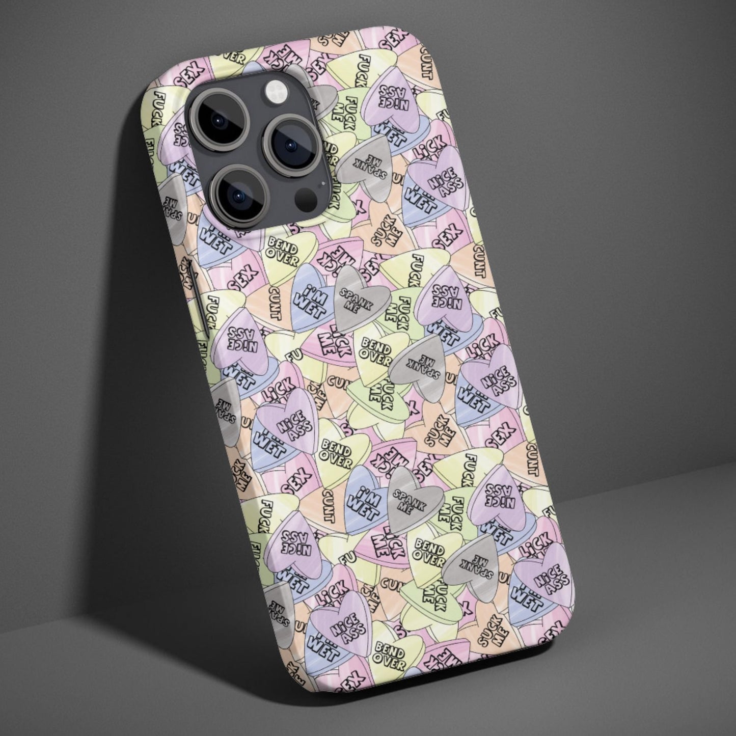 Naughty Conversation Hearts Phone Case