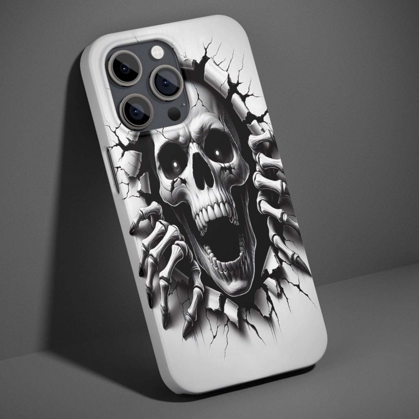 Skeleton Breakthrough Pattern Phone Case