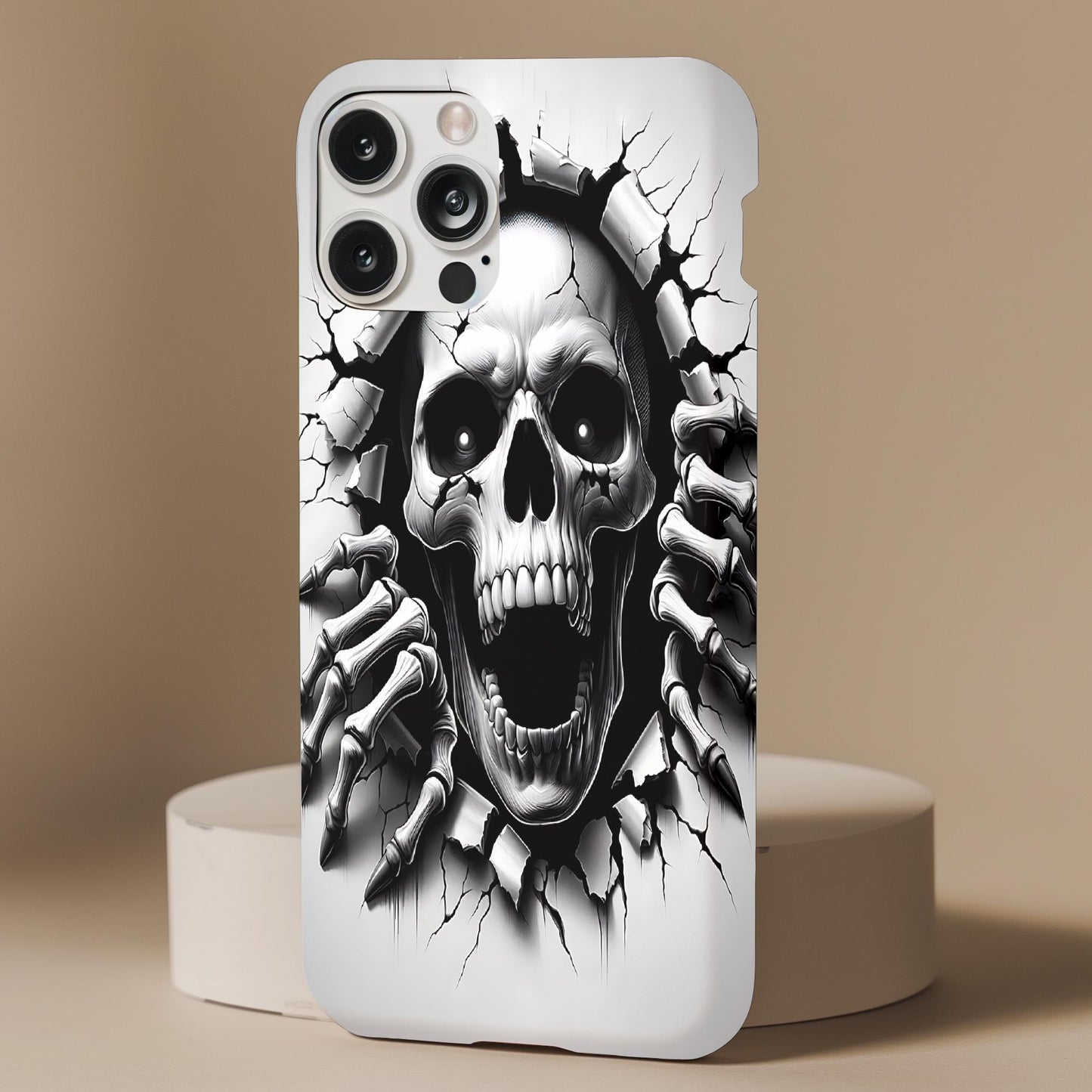 Skeleton Breakthrough Pattern Phone Case