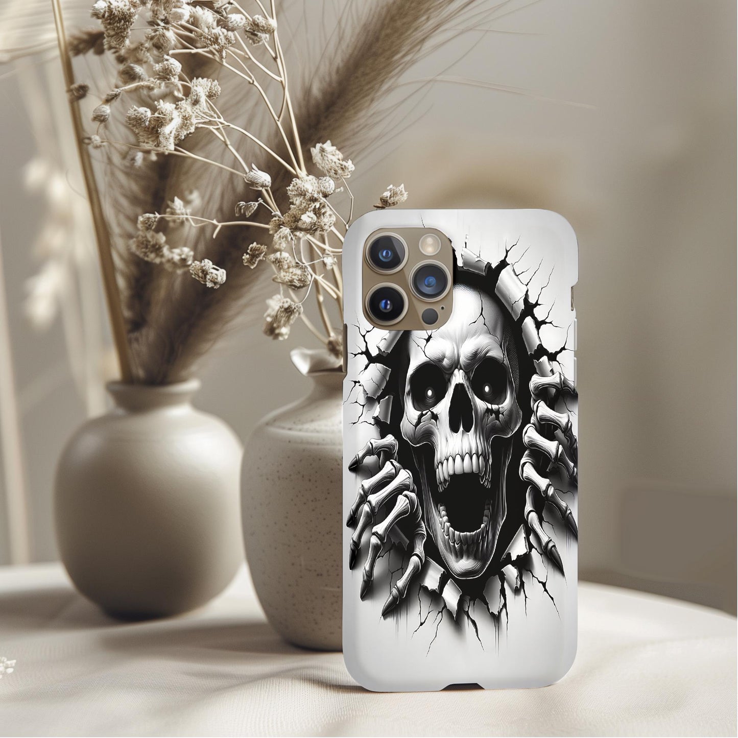 Skeleton Breakthrough Pattern Phone Case