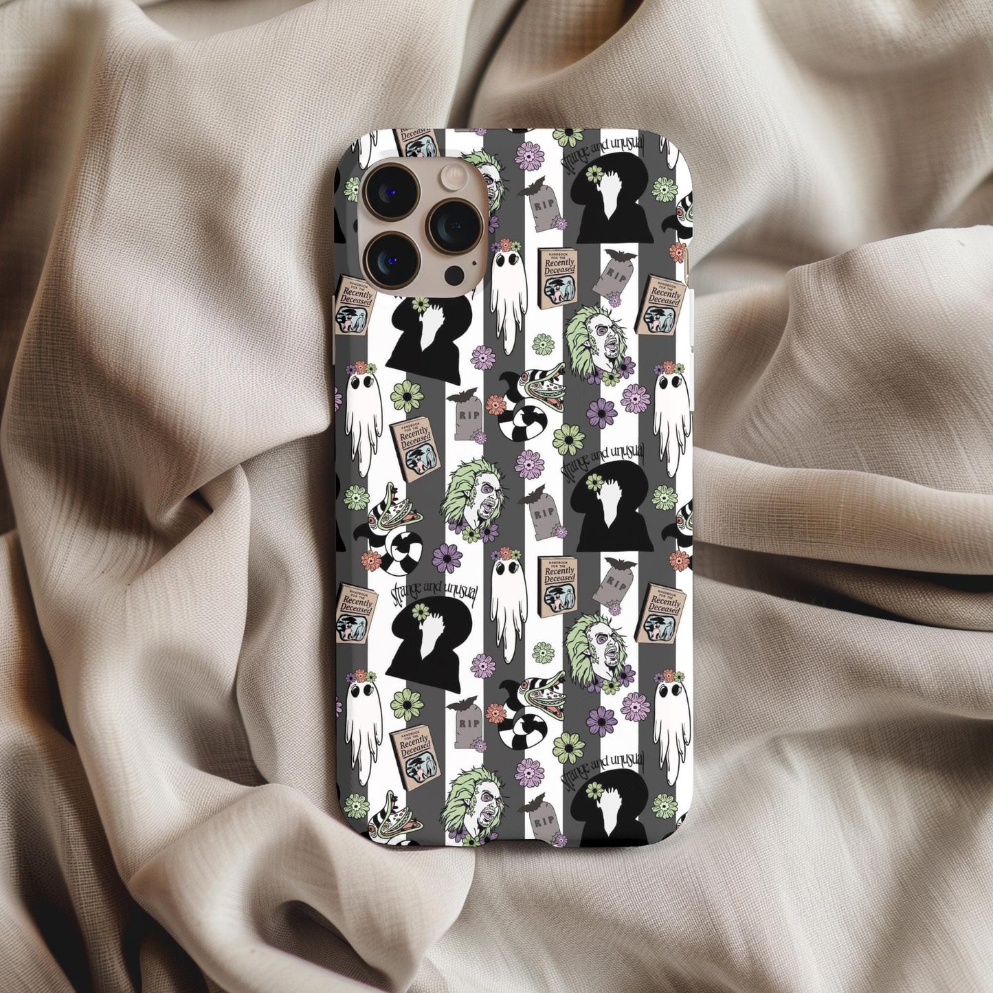 Beetlejuice Pattern Phone Case