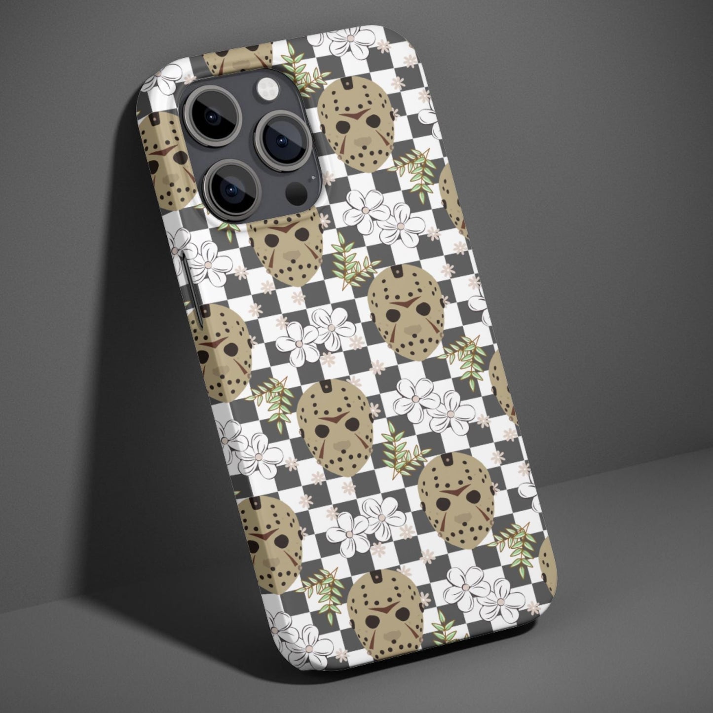 Floral Jason Checker Phone Case