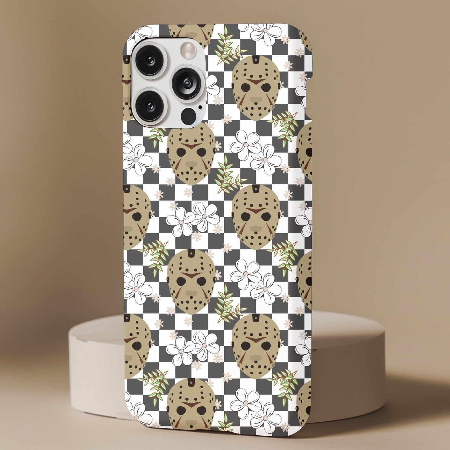 Floral Jason Checker Phone Case