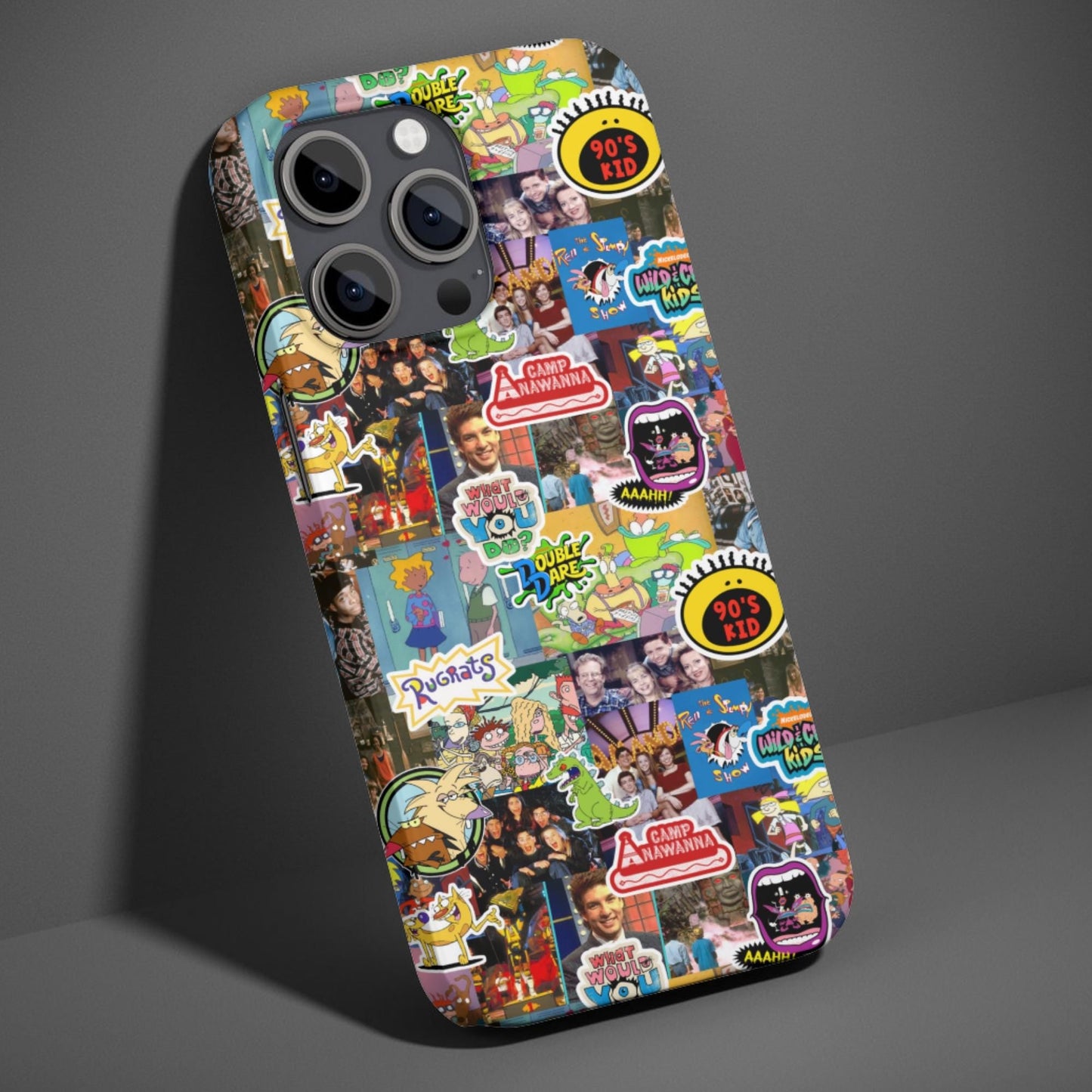 Nostalgic 90s TV Show Collage Phone Case