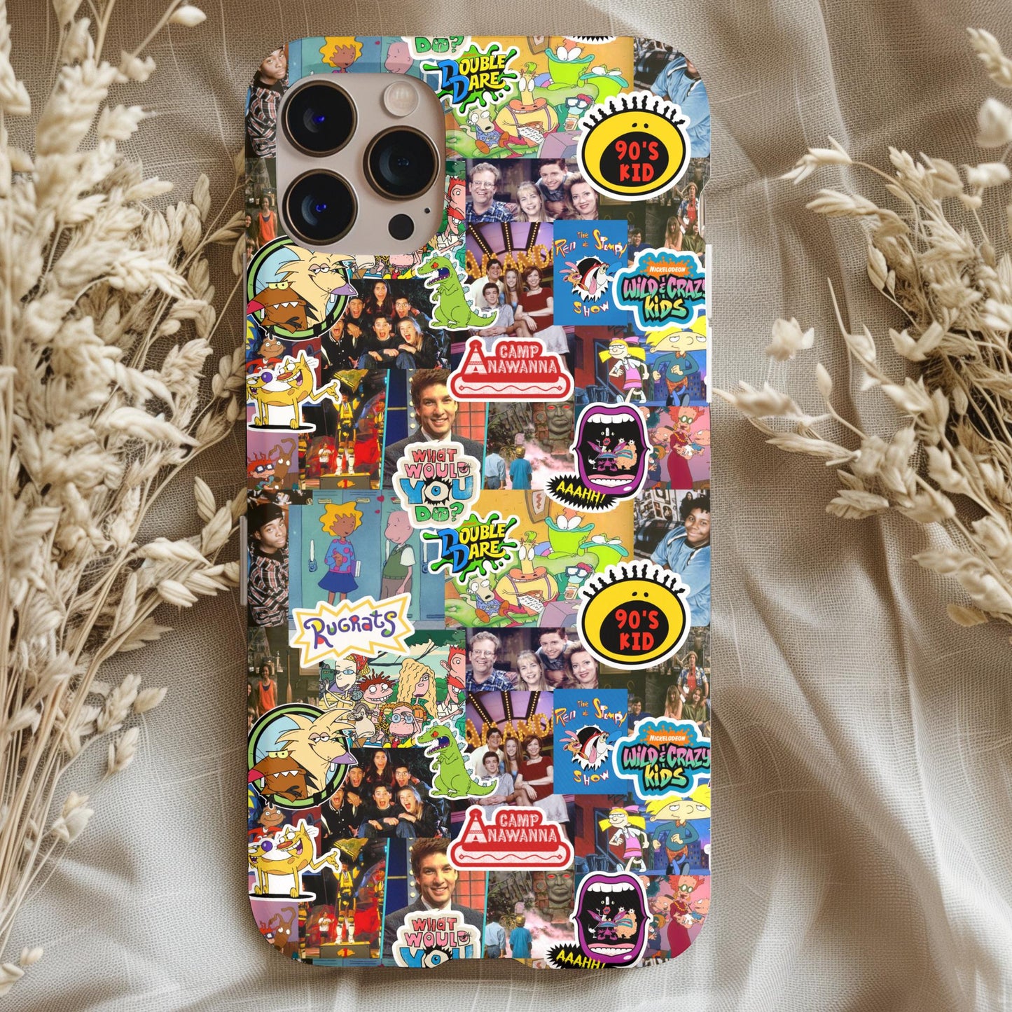 Nostalgic 90s TV Show Collage Phone Case