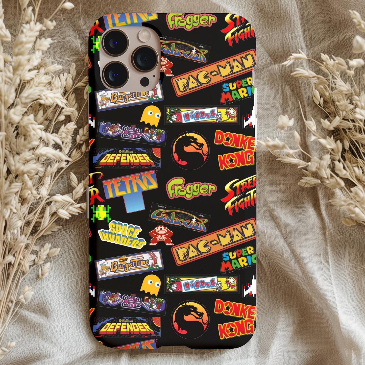 Retro Arcade Video Games Phone Case