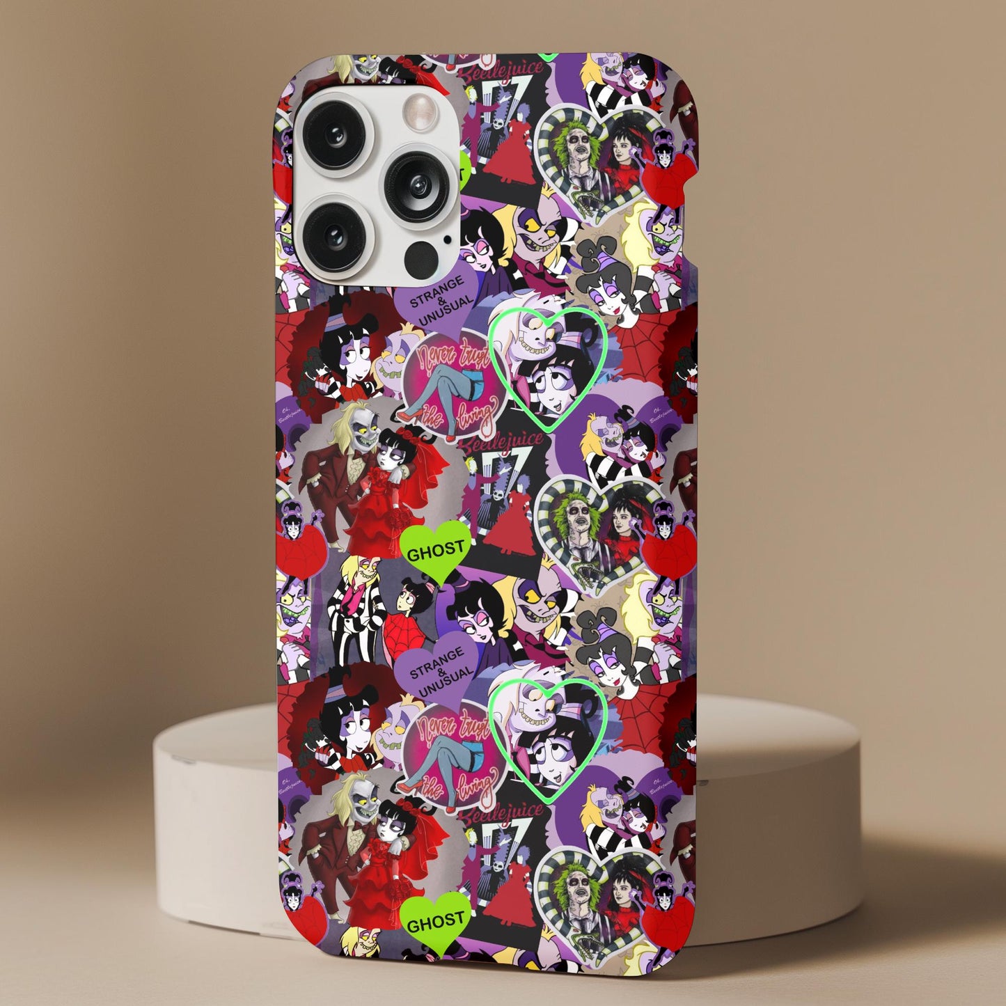 Beetlejuice Cartoon Collage Phone Case