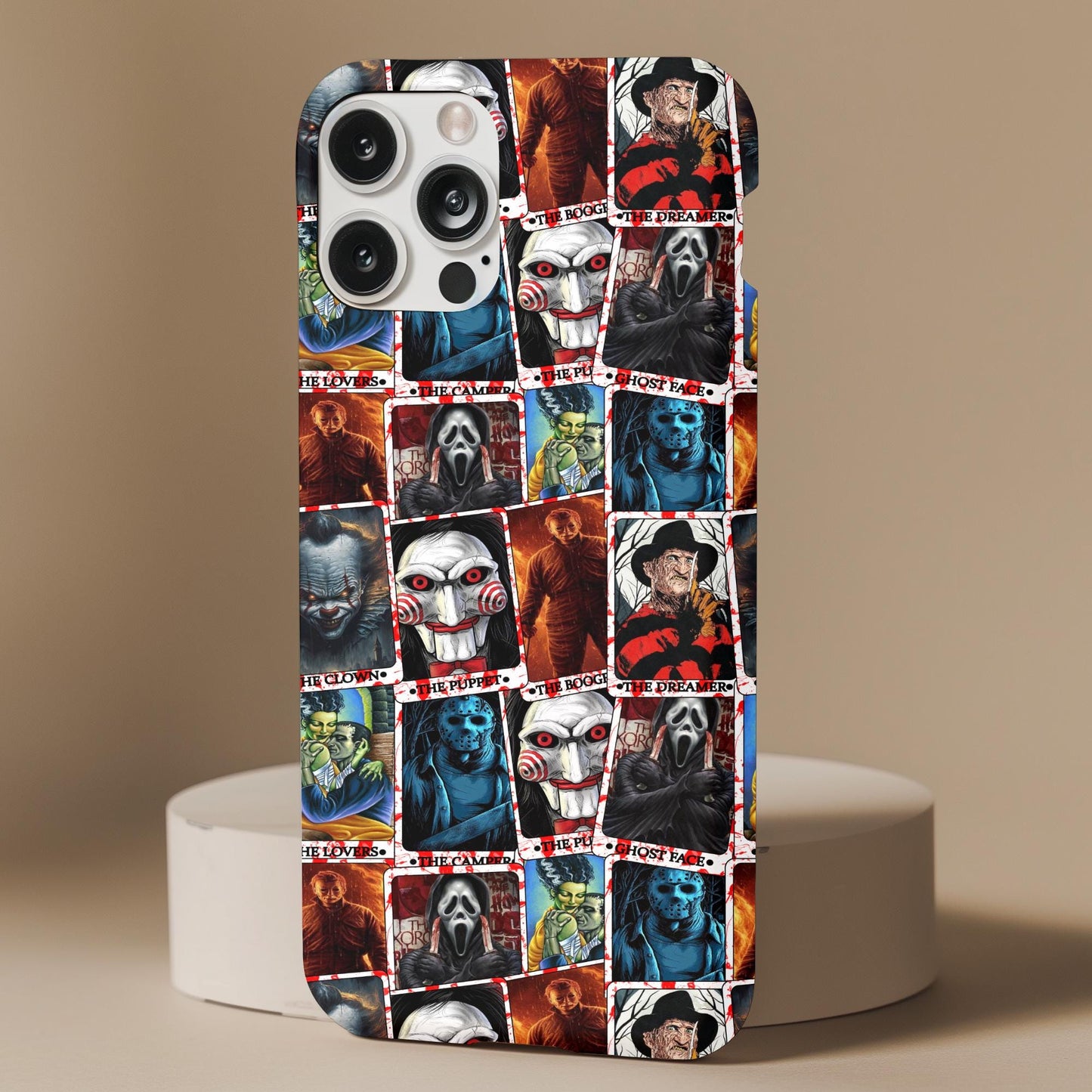 Horror Characters Tarot Card Phone Case