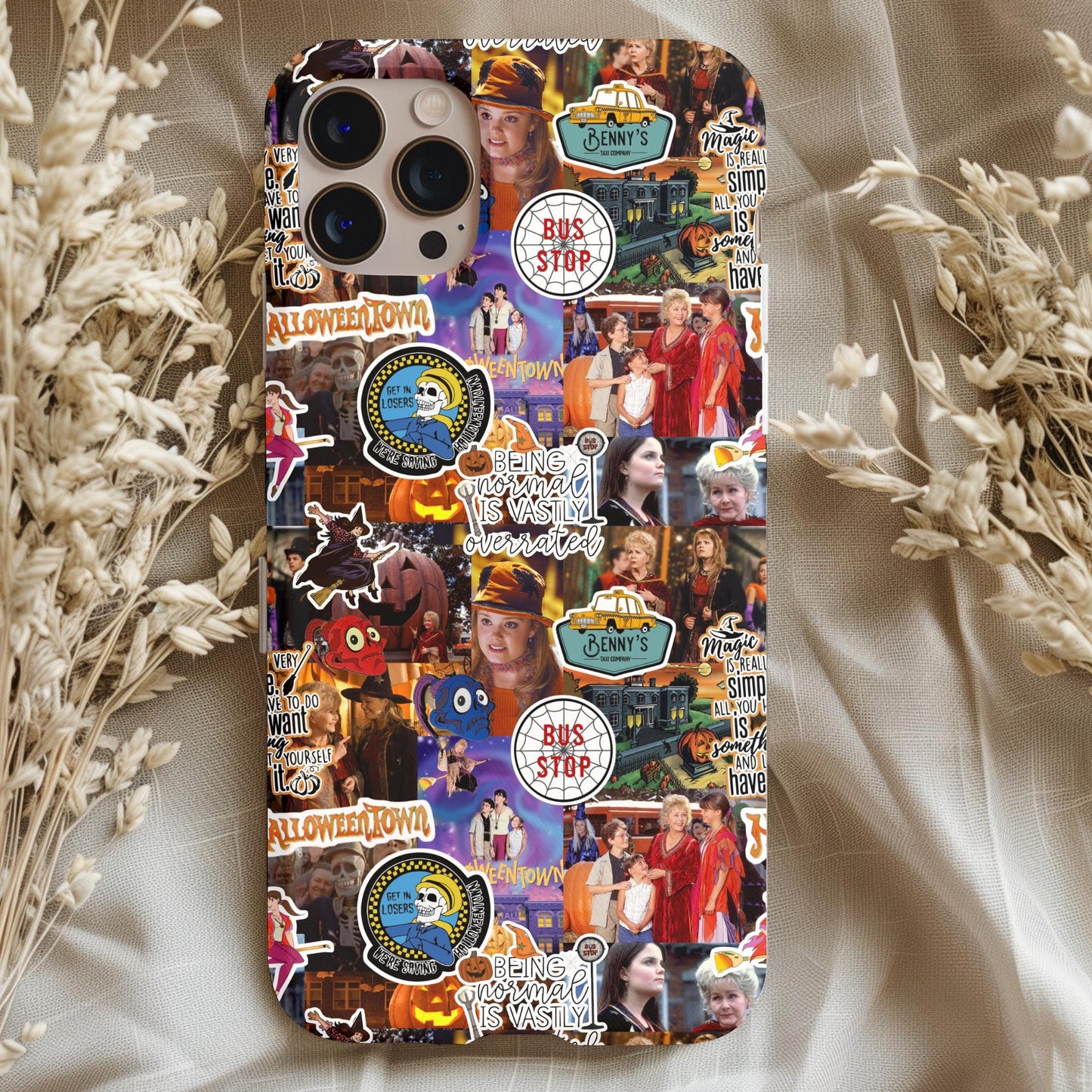 Halloweentown Stickers Collage Phone Case