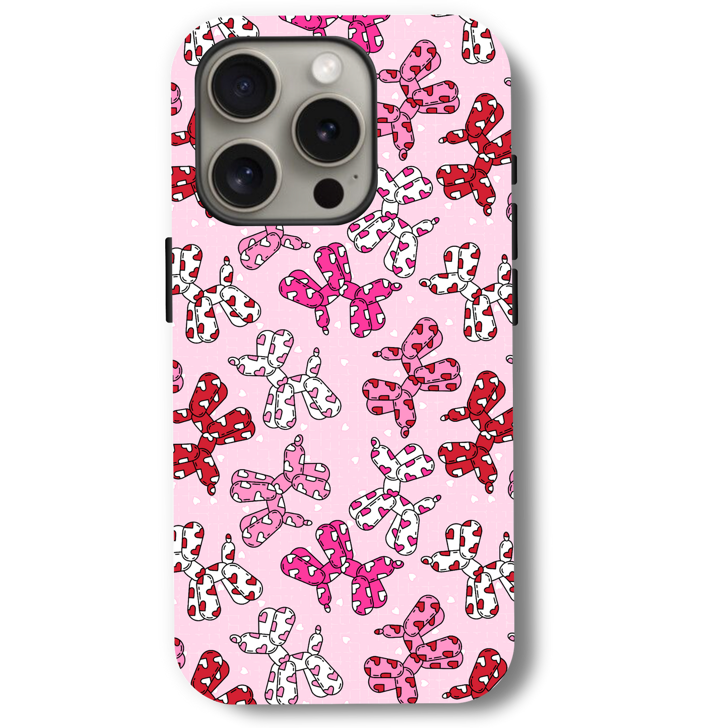 Coquette Love Balloon Dogs Phone Case